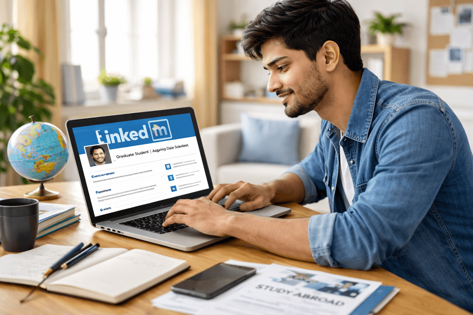 How to Build a Strong LinkedIn Profile Before Going Abroad (Step-by-Step Student Guide)