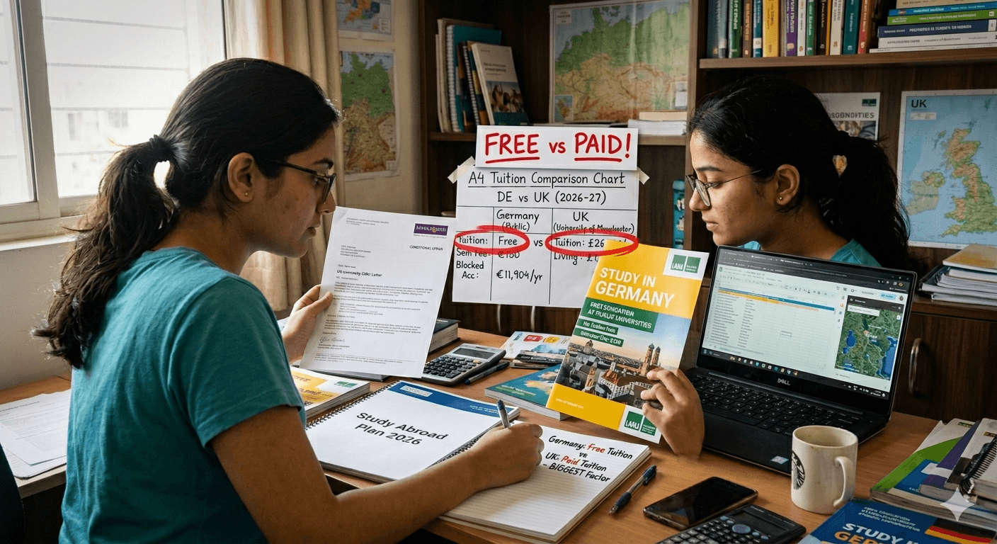 Free vs Paid Education Abroad Difference for Indian Students 2026 Guide